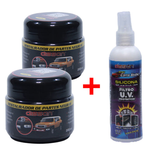 nuestro combo de 2 unidades mas silicona gratis con filtro uv.